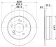 HELLA Bremsscheibe 8DD 355 100-961