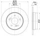 HELLA Bremsscheibe 8DD 355 101-011