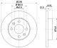 HELLA Bremsscheibe 8DD 355 101-241
