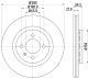 HELLA Bremsscheibe 8DD 355 101-831