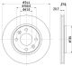 HELLA Bremsscheibe 8DD 355 102-151