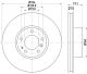 HELLA Bremsscheibe 8DD 355 127-101