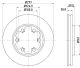 HELLA Bremsscheibe 8DD 355 102-921