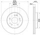 HELLA Bremsscheibe 8DD 355 103-031