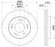 HELLA Bremsscheibe 8DD 355 103-311