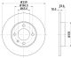 HELLA Bremsscheibe 8DD 355 104-191