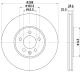 HELLA Bremsscheibe 8DD 355 104-331