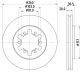HELLA Bremsscheibe 8DD 355 104-551