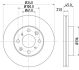HELLA Bremsscheibe 8DD 355 104-941