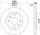 HELLA Bremsscheibe 8DD 355 105-031
