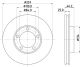 HELLA Bremsscheibe 8DD 355 105-181