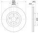 HELLA Bremsscheibe 8DD 355 105-491