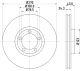 HELLA Bremsscheibe 8DD 355 105-641