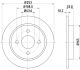 HELLA Bremsscheibe 8DD 355 105-661