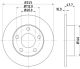 HELLA Bremsscheibe 8DD 355 105-681