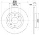 HELLA Bremsscheibe 8DD 355 105-751