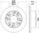 HELLA Bremsscheibe 8DD 355 105-791