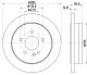HELLA Bremsscheibe 8DD 355 105-851