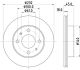 HELLA Bremsscheibe 8DD 355 105-921