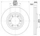 HELLA Bremsscheibe 8DD 355 106-001