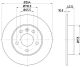 HELLA Bremsscheibe 8DD 355 106-111