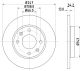 HELLA Bremsscheibe 8DD 355 106-191