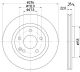 HELLA Bremsscheibe 8DD 355 127-491