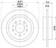 HELLA Bremsscheibe 8DD 355 107-101