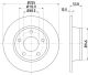 HELLA Bremsscheibe 8DD 355 107-351