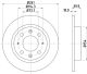 HELLA Bremsscheibe 8DD 355 107-371