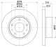 HELLA Bremsscheibe 8DD 355 107-401