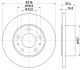 HELLA Bremsscheibe 8DD 355 107-421