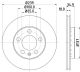 HELLA Bremsscheibe 8DD 355 107-651
