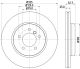 HELLA Bremsscheibe 8DD 355 107-671
