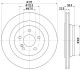 HELLA Bremsscheibe 8DD 355 107-961