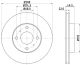 HELLA Bremsscheibe 8DD 355 107-991