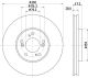 HELLA Bremsscheibe 8DD 355 108-141