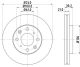 HELLA Bremsscheibe 8DD 355 108-151