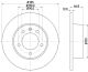 HELLA Bremsscheibe 8DD 355 108-291