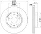 HELLA Bremsscheibe 8DD 355 108-901