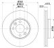 HELLA Bremsscheibe 8DD 355 127-881