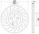 HELLA Bremsscheibe 8DD 355 127-961