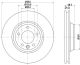 HELLA Bremsscheibe 8DD 355 109-761