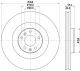 HELLA Bremsscheibe 8DD 355 109-851