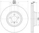 HELLA Bremsscheibe 8DD 355 110-001