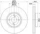 HELLA Bremsscheibe 8DD 355 110-451