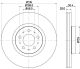 HELLA Bremsscheibe 8DD 355 128-191