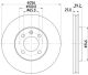 HELLA Bremsscheibe 8DD 355 110-621