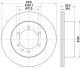 HELLA Bremsscheibe 8DD 355 110-831