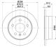 HELLA Bremsscheibe 8DD 355 111-101